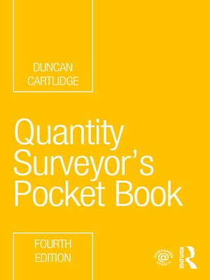 cover image of Quantity Surveyor's Pocket Book